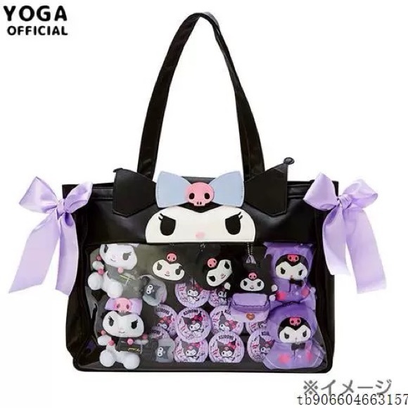 Hello Kitty Black and Blue Tote Bag - Picture 4 of 4
